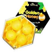Golden Honey Bee Ball Soap Mask 2 in1 Plus Snail Extract, Net 100 g, 4 Pcs of Box