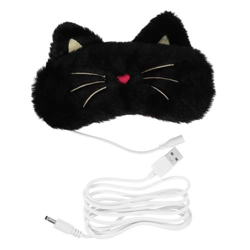 SMASOLO Antifaz para Dormir USB Ajustable con Calor Opaco para Aliviar Fatiga y Mejorar Diseño Cómodo y Transpirable para Hombres y Mujeres