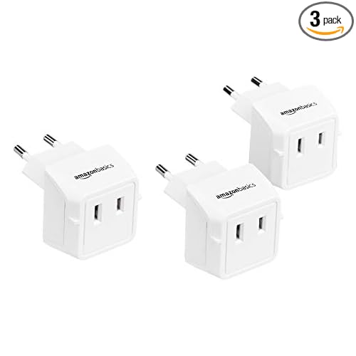 3Pack Amazon Basics TypeC Travel Plug Adapter only 2.65