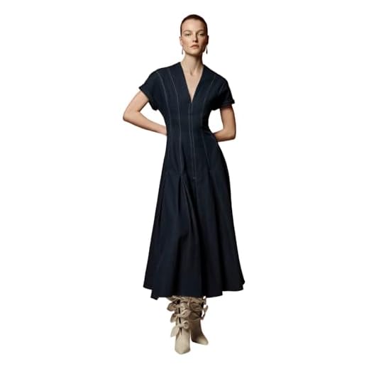 Jonathan Cohen, V Neck Dress, XL, Denim