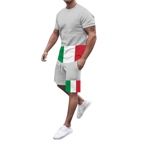 Ensemble de sport homme confortable avec t-shirt respirant et short de jogging