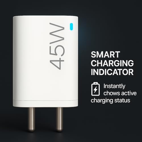 Image of Addtam Original 45W Fast Type C Charger Adapter for Mobile /Tab /Pad /Laptop /Tablet, PD Charge Compatible with Samsung Galaxy, Nothing, iPhone, Google Pixel, Motorola, USB-C PPS Charging Adaptor, White