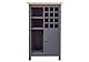 Inter Link Sideboard für 12 Flaschen mit 3 Regalböden und 1 Tür – Weinschranck - Highboard - Küchenschrank - Buffetschrank – für Weinlagerung - Artisan Eiche Anthrazit - Nellina