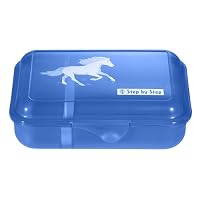 Step by Step Lunch Box Helicopter Sam, blu, con divisorio e chiusura a clic, lavabile in lavastoviglie, senza BPA, per scuola e asilo, 0,9 l