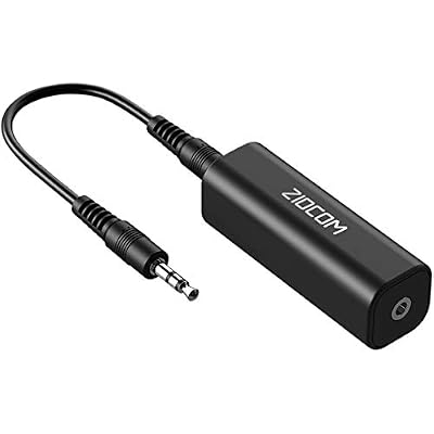 ZIOCOM Ground Loop Noise Isolator, Noise Filter, Eliminate The Buzzing Noise for Your Car Audio System/Home Stereo with Jack 3.5mm Audio Cable (2 Pack)
