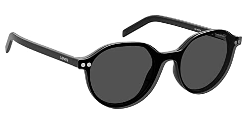 Levi's LV 1017/CS Square Sunglasses, Black/Gray, 50mm, 20mm2