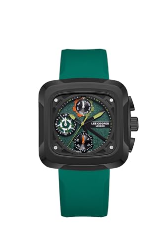 Lee Cooper Multifunction Green Square Dial Men's Watch - LC08012.075