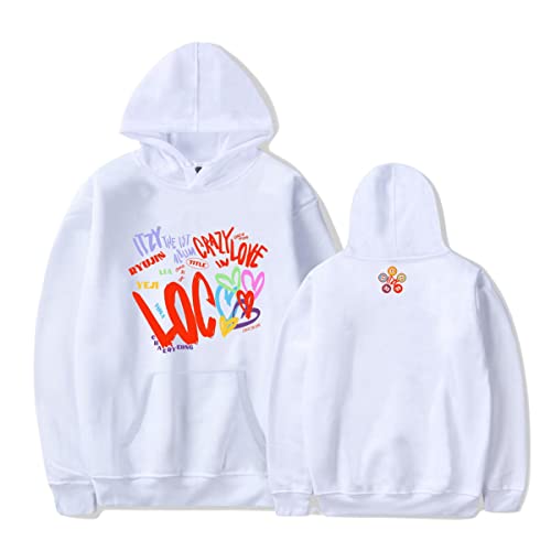 Xkpopfans Kpop ITZY Crazy in Love Hoodie Yuna Chaeryeong Ryujin Yeji Lia Sweater Jacket