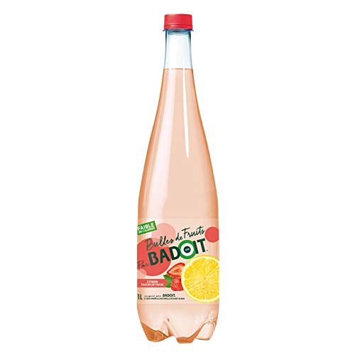 Badoit Badoit - Burbujas de frutas de limón y fresa (1 litro)