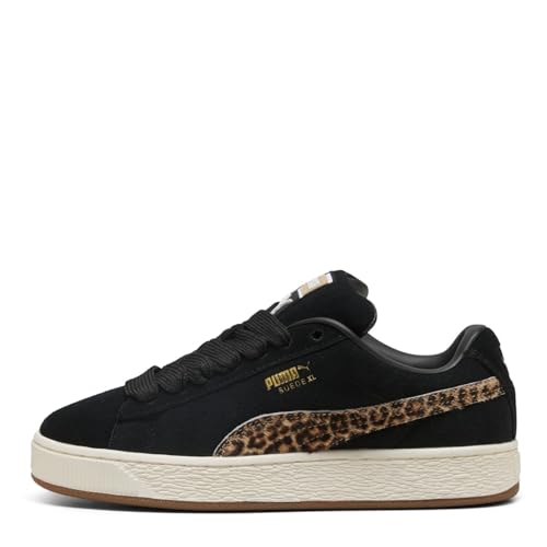 Puma Baskets en daim XL pour homme, Motif léopard Noir, 39 EU