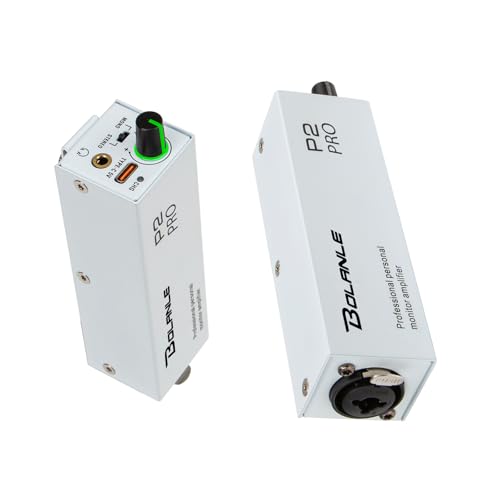 P2 USB C Portable in Ear Monitor Amplifier, Headphone Amp with XLR and TRS Input 3.5mm Output,...