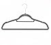 Juvale Ultra-Thin, Velvet, No-Slip, Clothes Hangers with Bonus Accessory Bar - Gray - Set of 50 for Shirts, Sweaters and Pants and Bonus Pink Hanger - 17.5 x 0.2 x 9.5