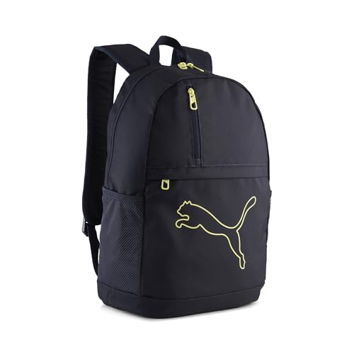 PUMA Unisex Adult's PLUS Backpack, New Navy/Fresh Yellow, One Size