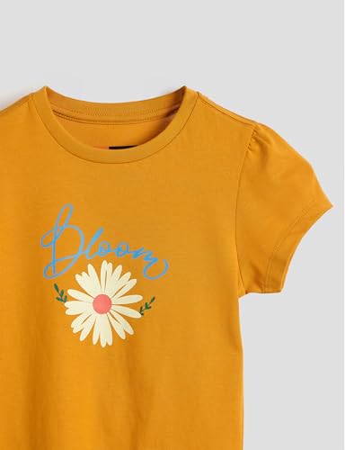 Image of Amazon Brand - Symbol Girls 100% Cotton Graphic Printed Half Sleeves Regular fit T-Shirt