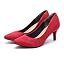 smoky red suede