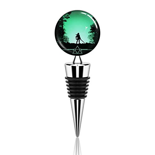 The Legend of Zelda Wine Bottle Stoppers Zinc Alloy Bottle Stopper Reusable Bottle Plug Corks Keep for Bar Holiday Party Wedding Wine Lovers Home Decorative Kitchen Accessories