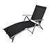 Produktbild TPFGarden Deckchair Sonnenliege Acapulco klappbar + Wetterfest Farbe: Schwarz