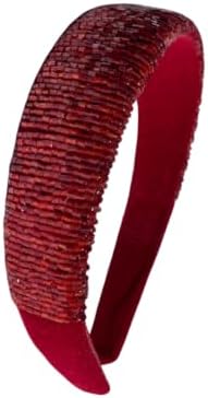 Genérico Tiara Para Cabelo Feminina Fashion Vidrilho Mel (Vermelh...