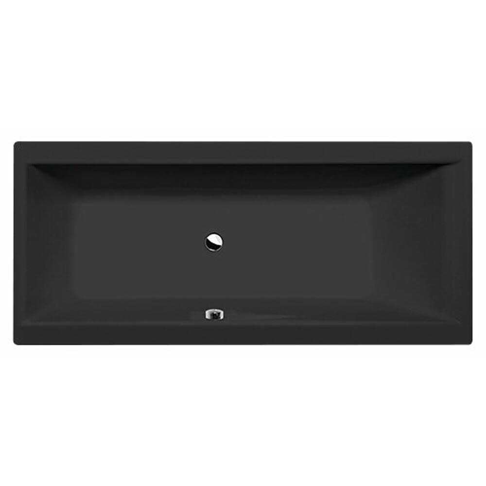 Baignoire Cleo 170 x 70 cm, 170 x 75 cm ou 180 x 80 cm, noir mat (170 x 75 cm)