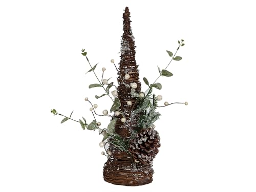 Cône de pin avec ananas et branches composition végétale haut de gamme - 2