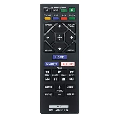Replacement RMT-VB201U Remote Sony DVD Player for Sony Blu-ray DVD Player BDP-S1700CA BDP-S3700 Remote