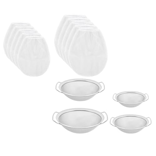 Jeu de filtres à peinture de 4 pièces avec tamis à mailles pour passoire liquide