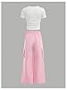 WDIRARA Girl's 2 Piece Bow Cargo Pants Sets Short ... #1