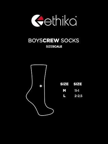 Ethika Boy's Crew Sock | BGW Mineral Wash2