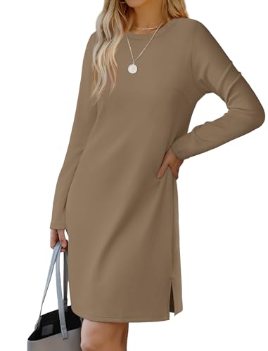 Sampeel Fall Dresses For Women 2024 Long Sleeve Dress Trendy Casual Soft Lightweight Travel Airport Outfits L thumb #2