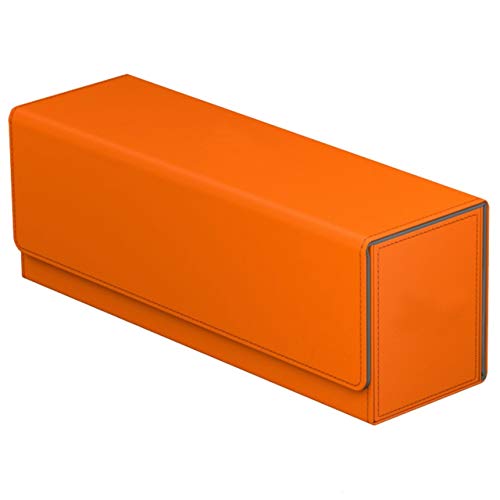 最安値 Cicogna トレカ カードデッキケース トレーディングカード 約400枚収納 レザー カードケース ホルダー ストレージボックス タイプc オレンジ の価格比較