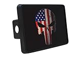 Rogue River Tactical USA American Flag Trailer Hitch Cover Plug US Patriotic Vintage Special Forces Skull