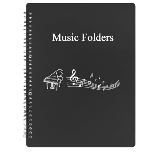 Sheet Music Folder, Premium Sheet Music Folder Organizer for Sheet Music, Sturdy Double Side Writable 40 Pages...