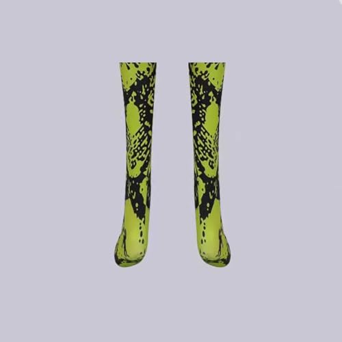 Green Snakeskin Knee High Sports Socks3