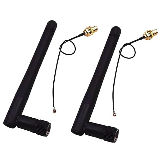 Hexonix 2.4G Antenna Folded Bluetooth WiFi Module ZigBee SMA to IPEX Feeder line 2.4GHz for IEEE802.11n WLAN System 2PCS-image-37