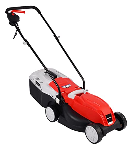 Cortacésped eléctrico, 1200W, ancho corte 32cm, 3 alturas corte, bolsa 30L - GREENCUT