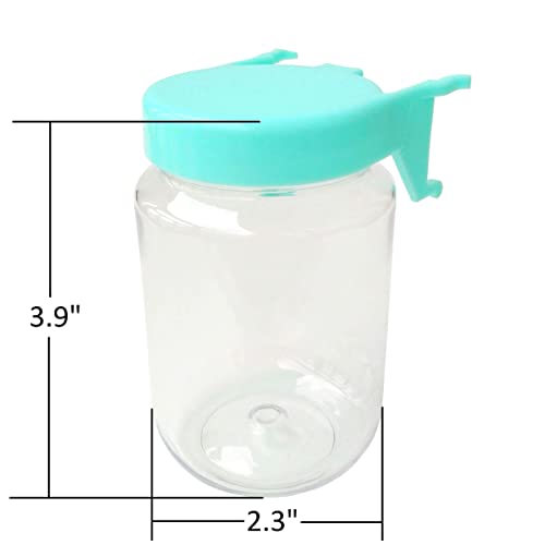 image for WORLD AXIOM Tall Pegboard Accessories Organizer Storage Jars - Large S