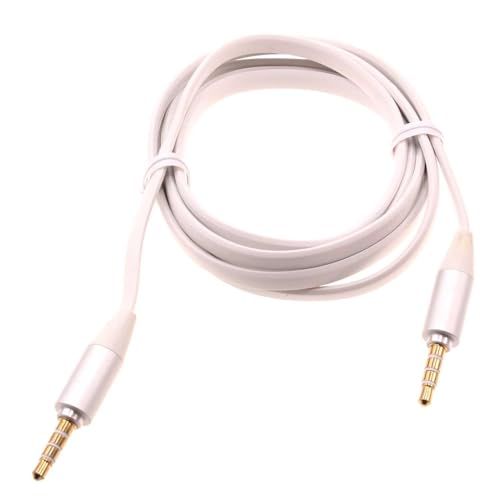 Cable Auxiliar de 3.5mm de 6 pies color blanco miniatura 1