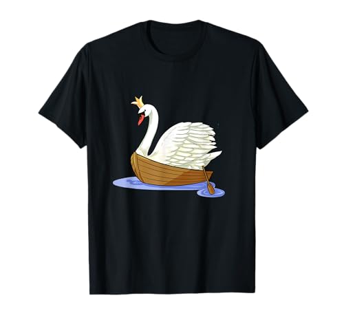 白鳥 白鳥 童話 置物 ボート ボート 子供 子供 Tシャツ