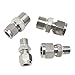 1pc 304 SS Double Ferrule Compression Fitting Male Pipe Adapter - Industrial Grade Connector for PU and Nylon Tubing(6mmx1/4inch)