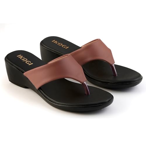 Image of IKAGI Casual & Formal slippers | Stylish chappal for women | Comfortable & Stylish Wedges sandals for women & Girls