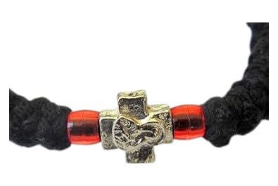 Iconsgr Handmade Christian Orthodox Greek Chotki, Komboskoini,prayer Rope Black Flexible / 24