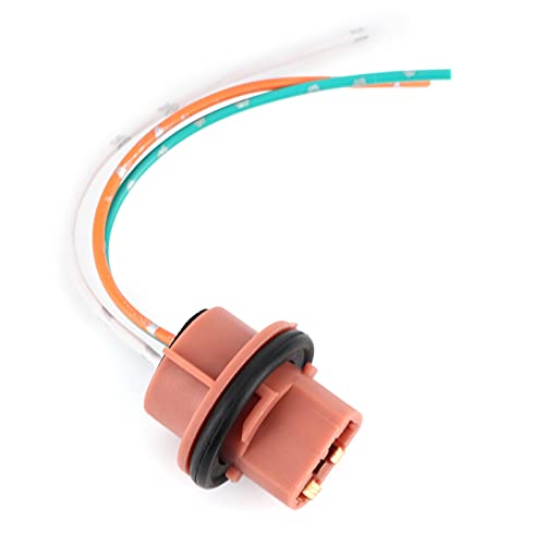 Tbest 7443 Light Bulb Socket Brake Lamp Plug Copper Wire Dual Filament and Play Nylon Heat with Pre Wired Plugs for Cars Holder