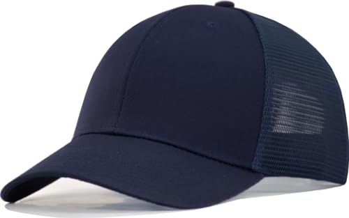 Image of TSSGBL M, L, XL, XXL Snapback Trucker Hats Baseball Caps Adjustable Blank Mesh Back Ball Caps for Men Women