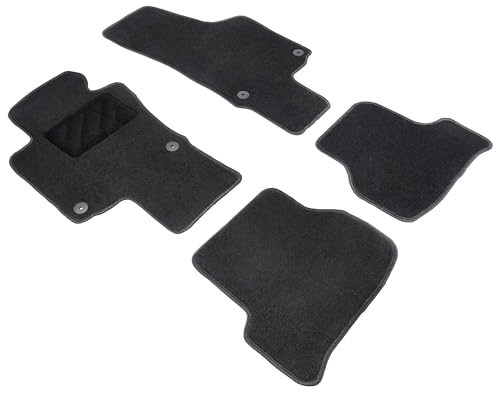 WALSER Auto Teppiche kompatibel mit VW Scirocco 2008-2017, Golf VI 2008-2014, Jetta IV 2008-Heute,...