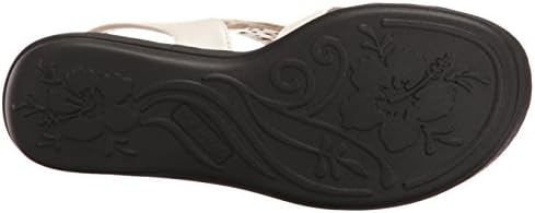 Easy Street Women's Bolt Flat Sandal, White, 7.5 W US | Image 3