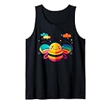 Colorful Happy Bee With Rainbow Wings