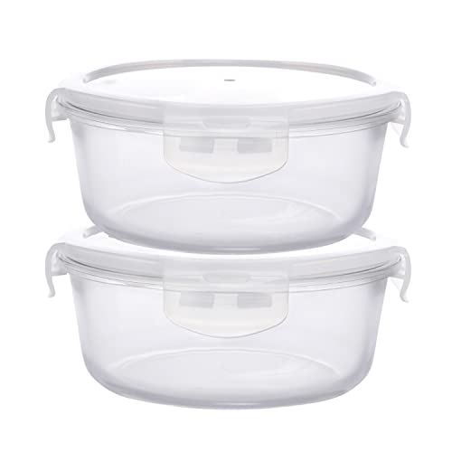 Image of Cutting EDGE 240ML Rectangular Glass Detachable Container,Green (Set of 2) | Borosilicate Glass, ideal for office & school, microwave & freezer safe, meal prep airtight leak-proof lids, Blue