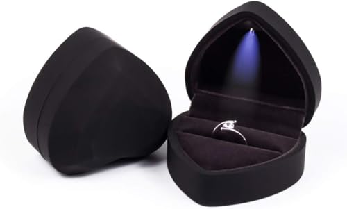 Image of Ring Box with LED Light-Black
