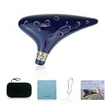 12 Hole Ocarina From Legend of Zelda Alto C Dark Blue for Any Level Available from OcarinaWind Music Instrument Gift Idea, Gift Idea