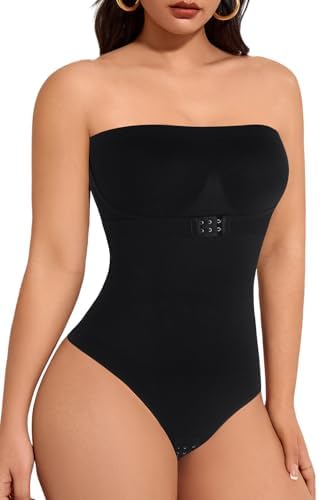 Body modelador sem alças com controle de barriga para mulheres – ...